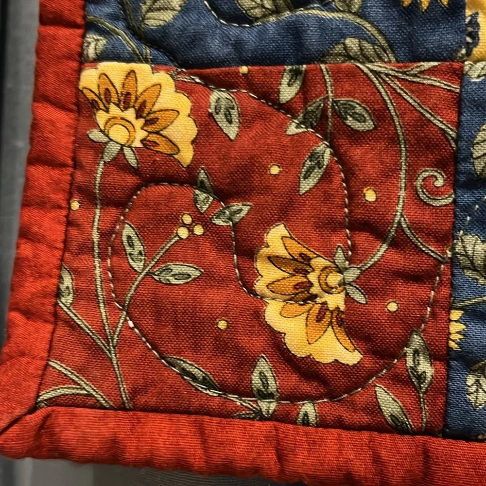Quilted Wall Hanging German Star w/ Rooster Tuscan Kitchen Tuscan Colors